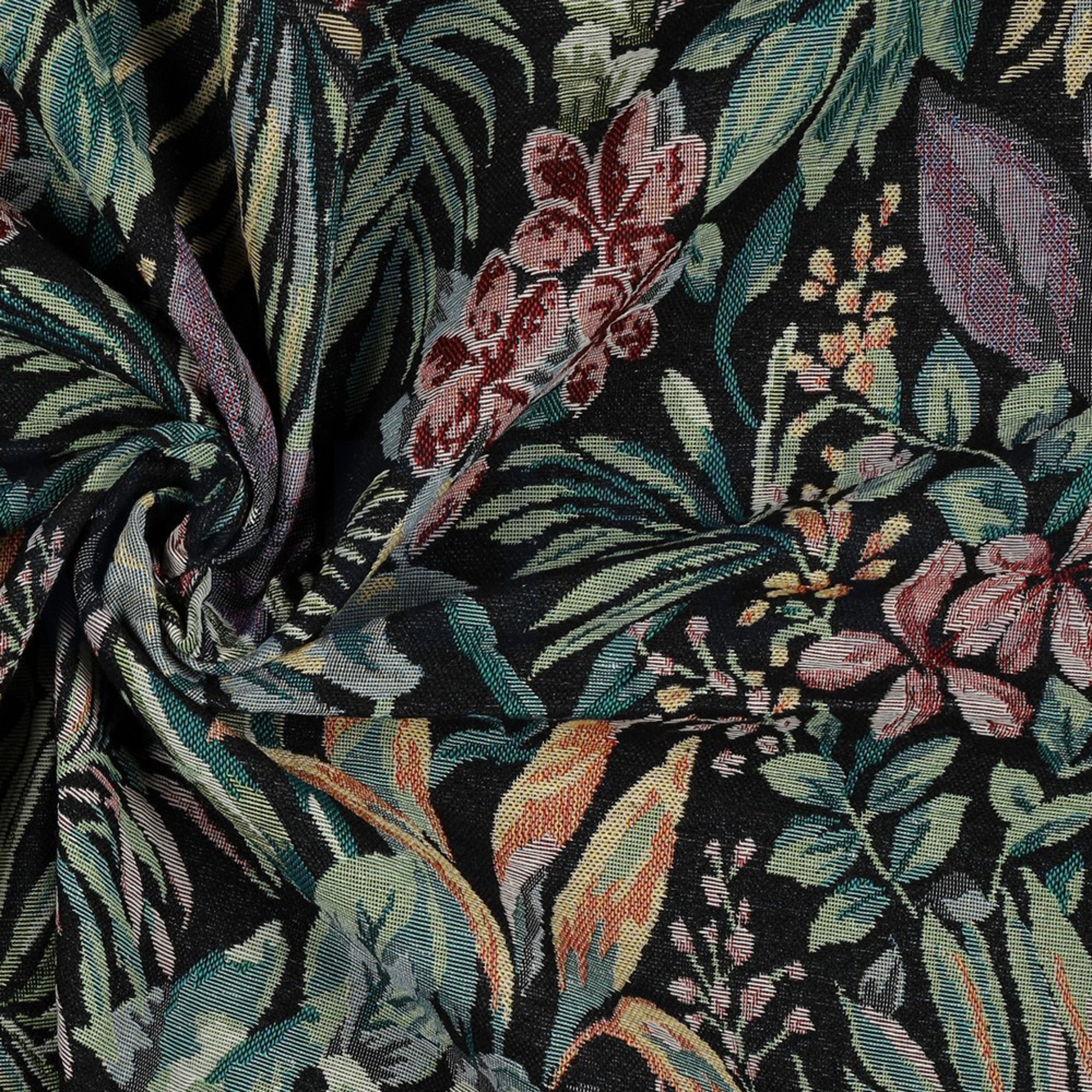 GOBELIN FLOWERS BLACK (high resolution) #3