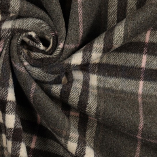 GEBÜRSTETER MANTELLSTOFF KAROS ESSIGGURKE #7