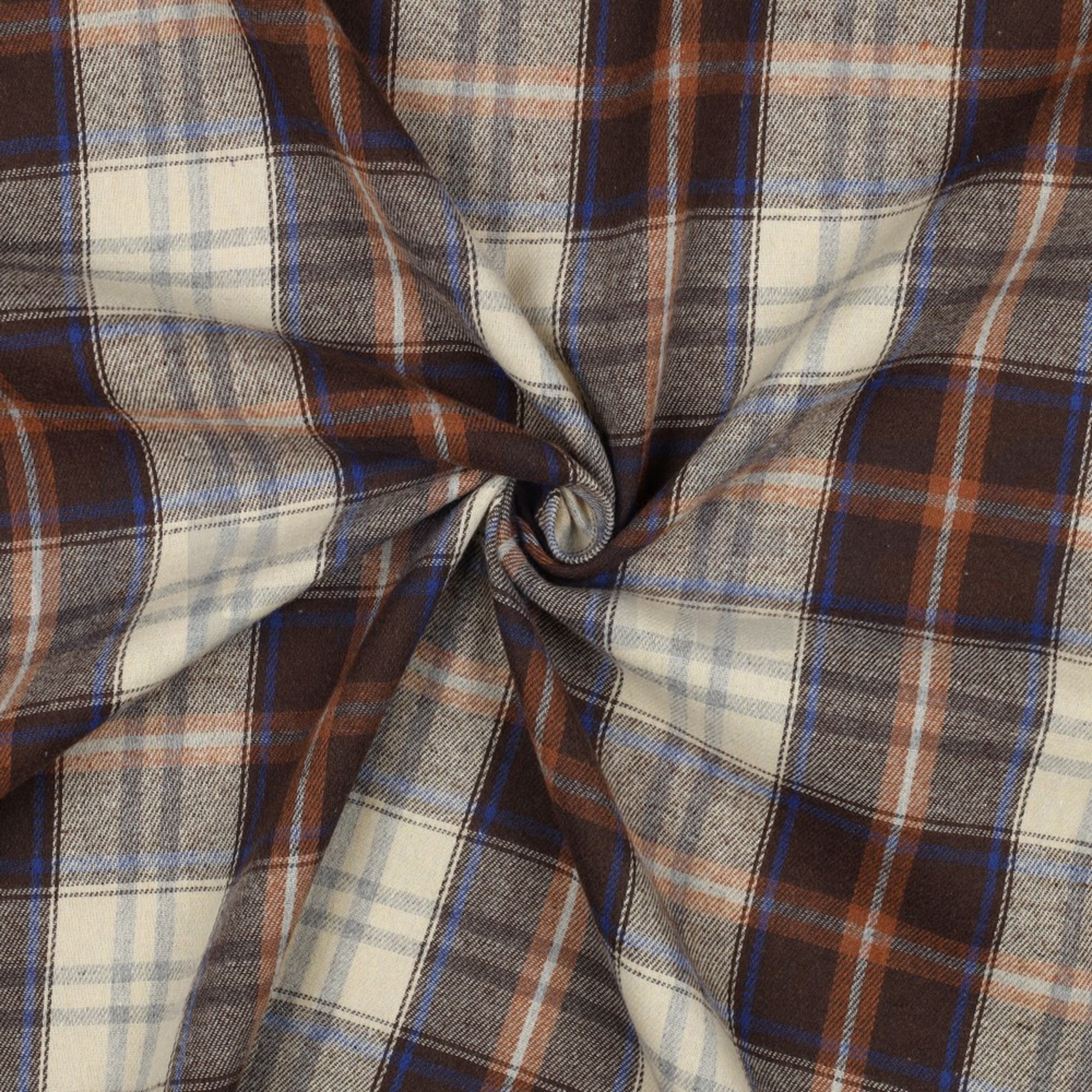 BRUSHED YARN DYED CHECKS BROWN (high resolution) #3