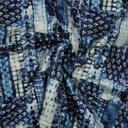 STEPPED VELVET DIGITAL PATCHWORK NAVY (thumbnail) #3