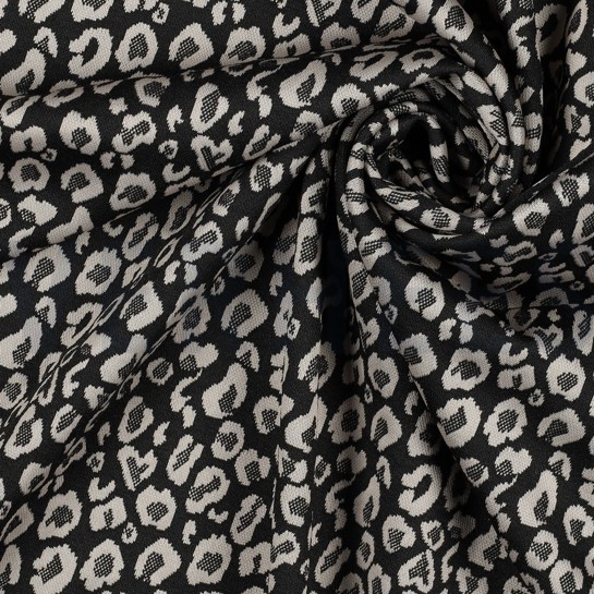 BREISEL JACQUARD DIERENHUID ZWART #7