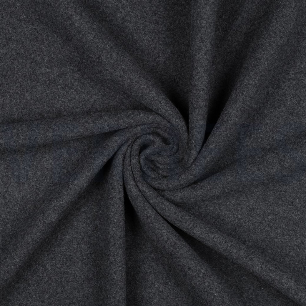 COTTON FLEECE GOTS ANTHRACITE MELANGE #3