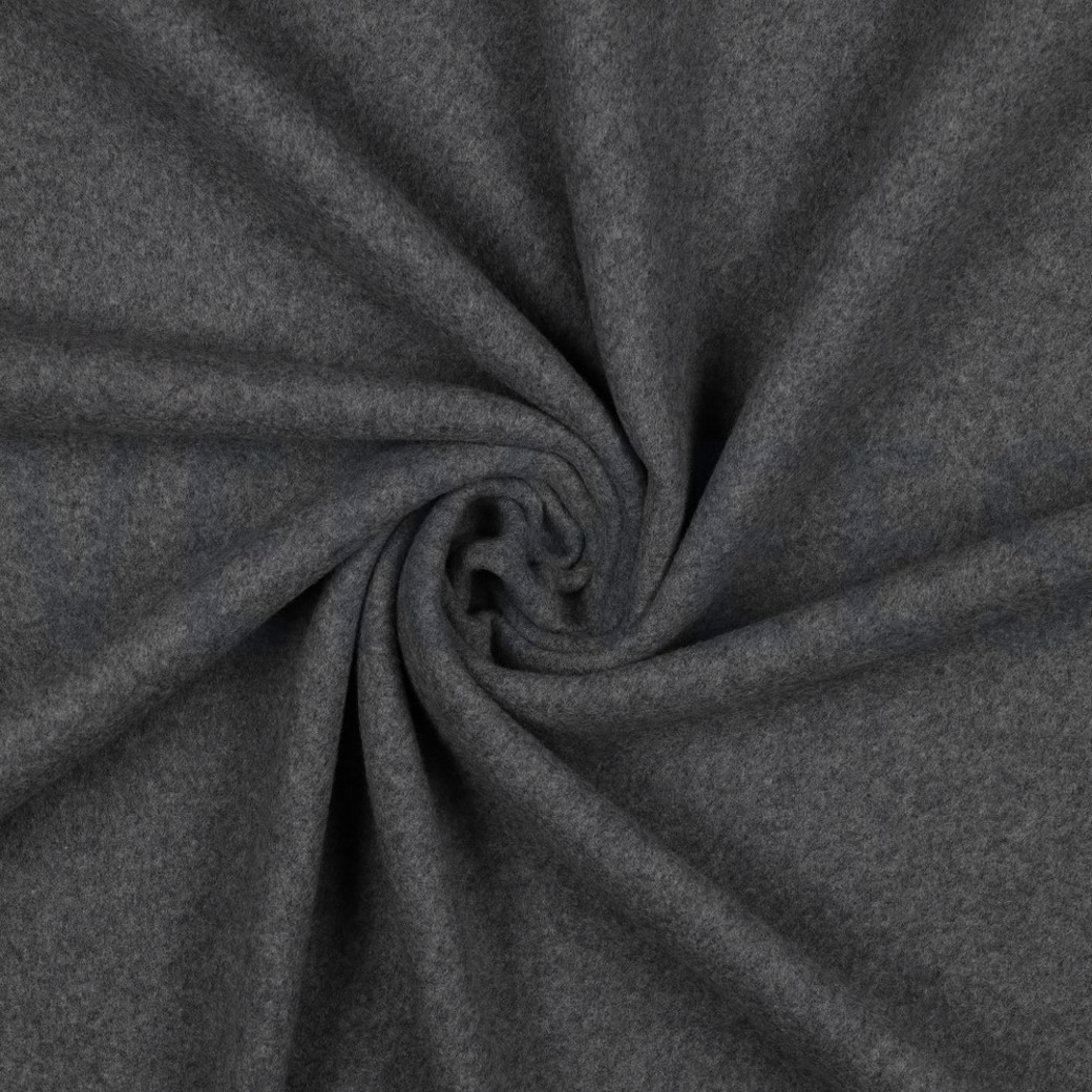 COTTON FLEECE GOTS DARK GREY MELANGE #3