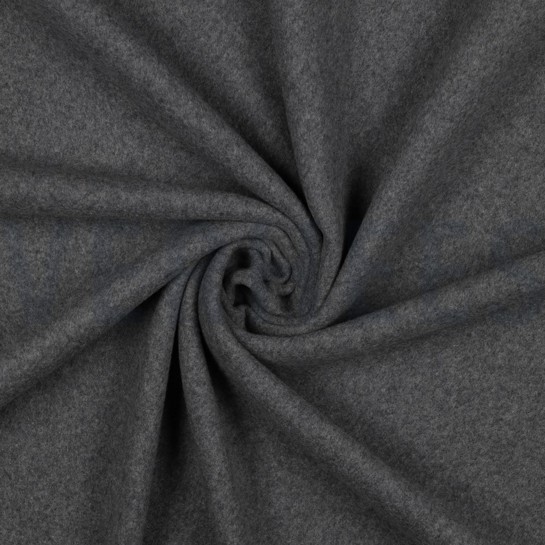 COTTON FLEECE GOTS DARK GREY MELANGE #7
