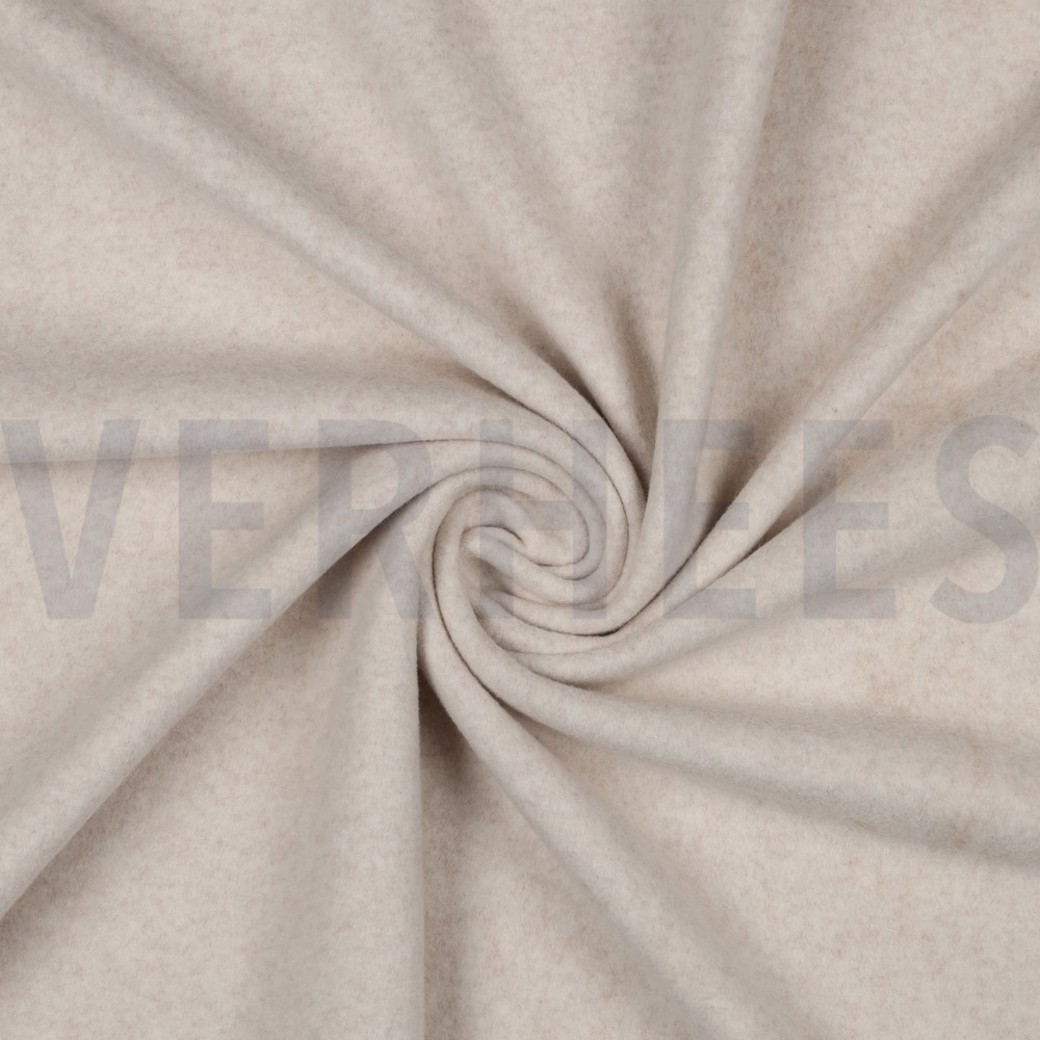 COTTON FLEECE GOTS BEIGE MELANGE #3