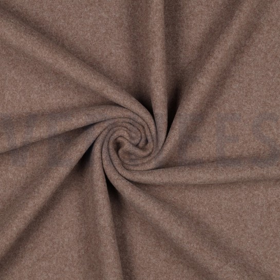 COTTON FLEECE GOTS MOCHA MELANGE #7