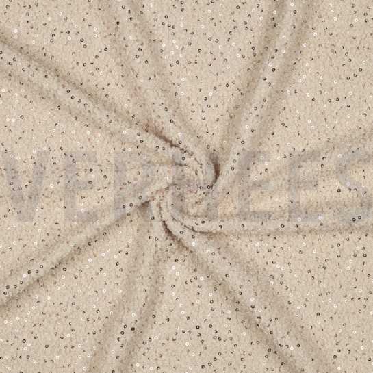 TEDDYSTOFF PAILLETTEN ECRU #7