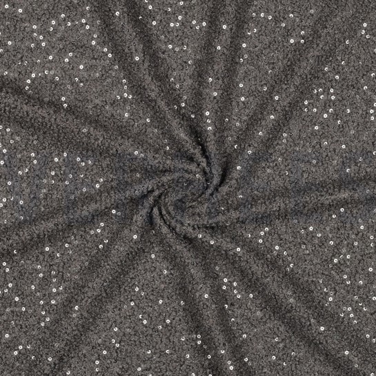 TEDDYSTOFF PAILLETTEN GRAU #7
