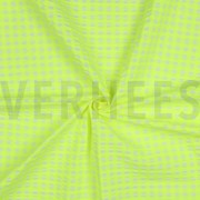 COTTON YARN DYED NEON CHECKS YELLOW (thumbnail) #3