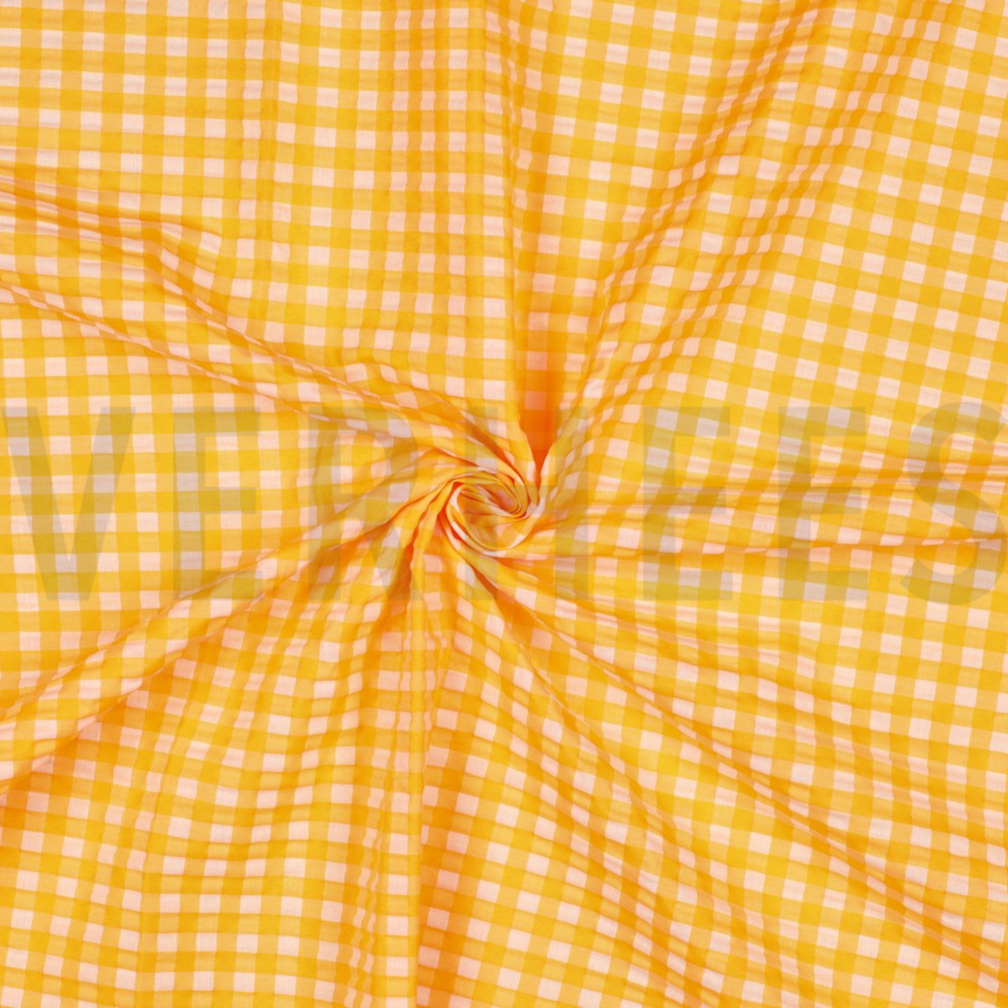 COTTON YARN DYED NEON CHECKS ORANGE (high resolution) #3