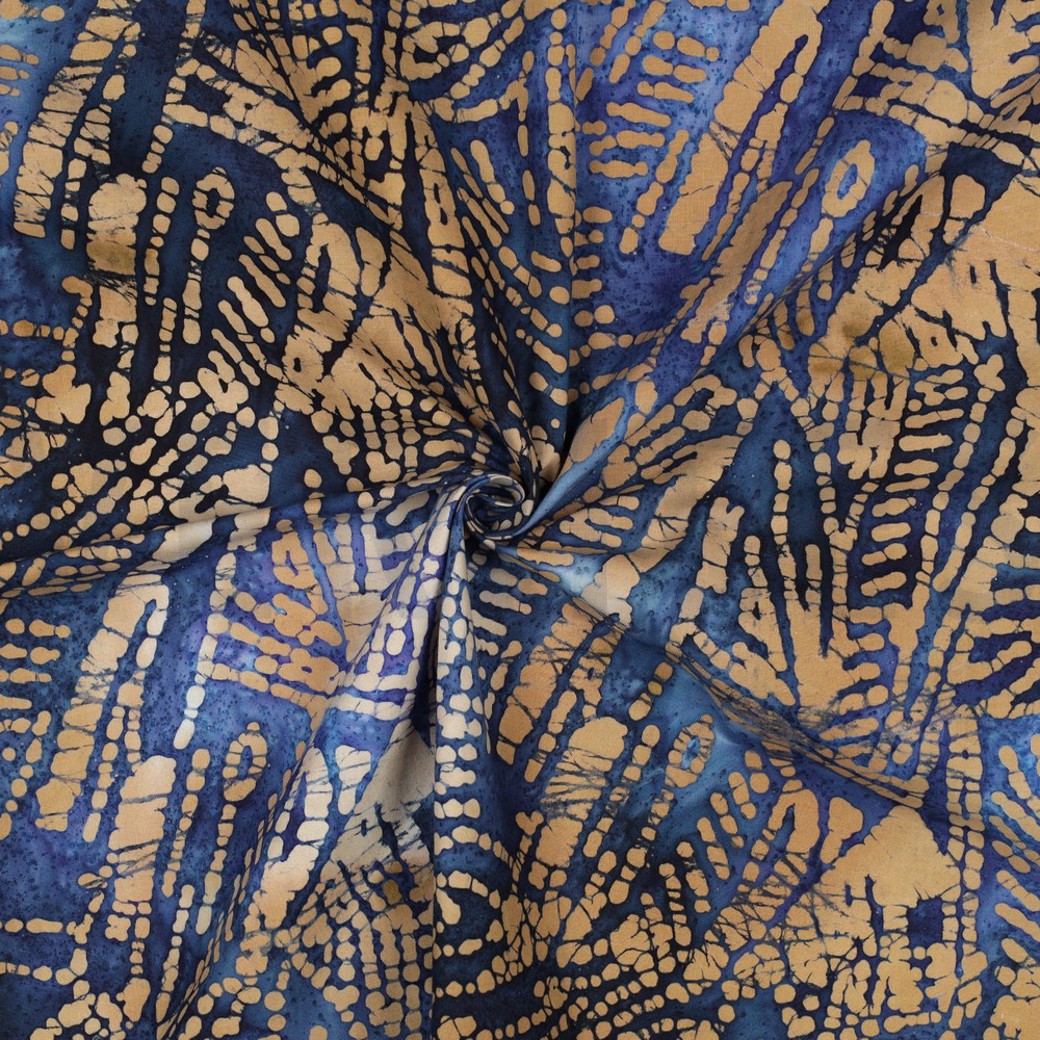 UNIQUE CRAFTED BATIK COTTON NAVY #3