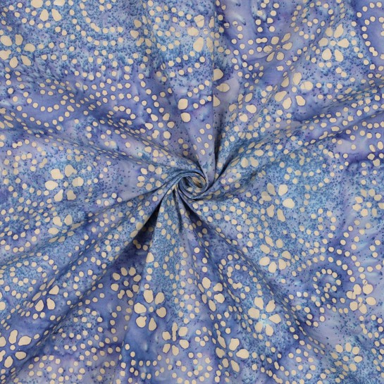 HANDGEMAAKTE BATIK KATOEN LAVENDEL #7