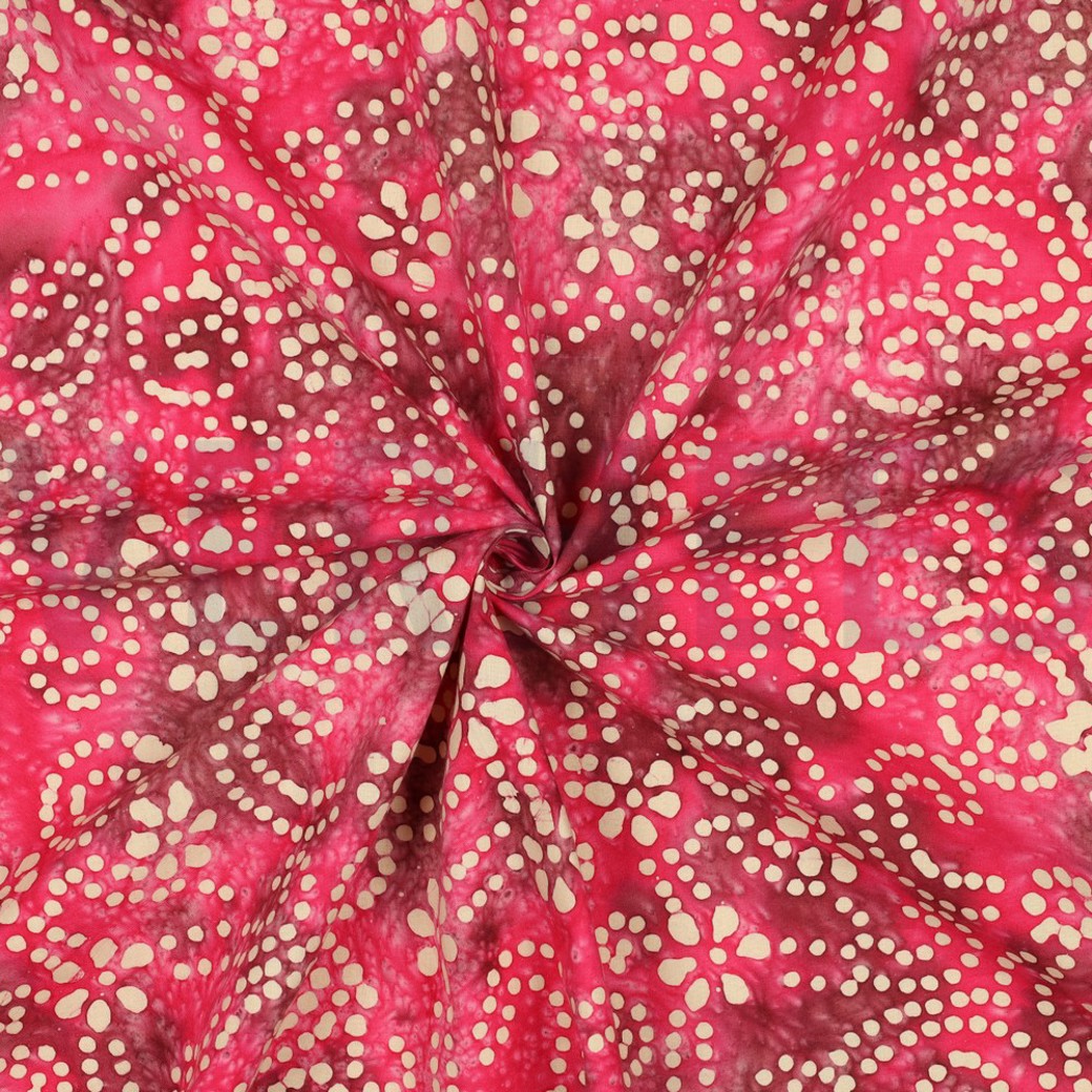 UNIQUE CRAFTED BATIK COTTON CERISE #3