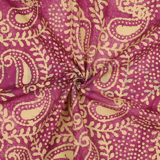 BATIK COTON FAIT MAIN VOILE VIOLET #7