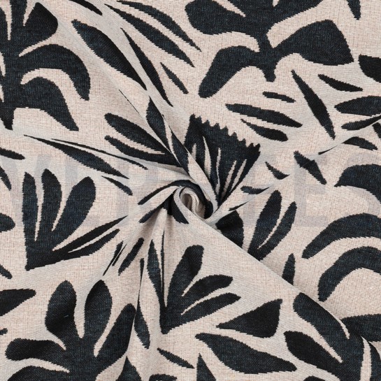 GOBELIN ABSTRAKTE BLÄTTER ECRU #7