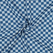 DOUBLE GAUZE DOUBLE SIDED CHECKS BLUE (thumbnail) #3