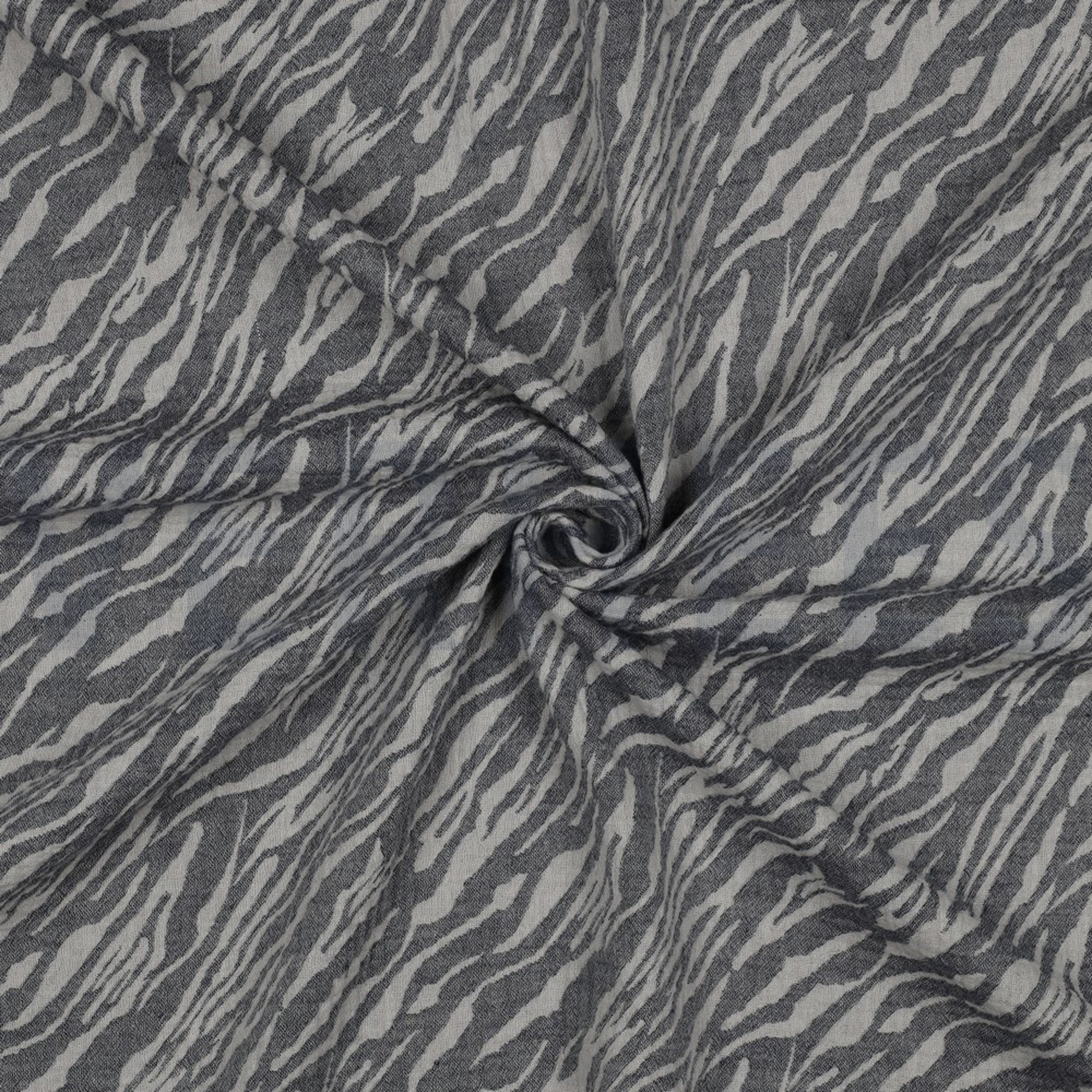 DOUBLE GAUZE JACQUARD ANIMAL NAVY (high resolution) #3