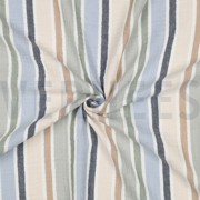 DOUBLE GAUZE YARN DYED STRIPES GREEN / BLUE (thumbnail) #3