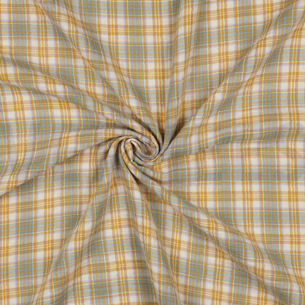 DOUBLE GAUZE YARN DYED CHECKS MULTICOLOUR #3
