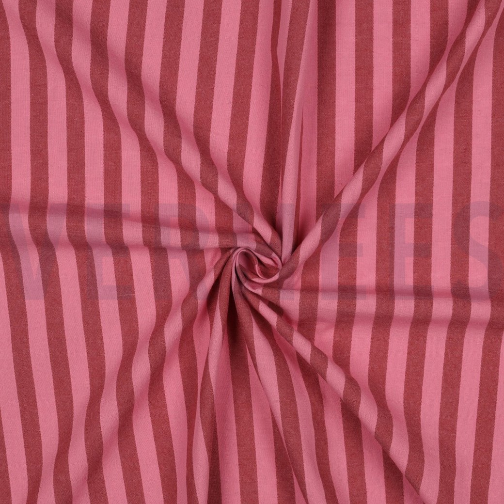 COTTON YARN DYED STRIPES MAUVE #3