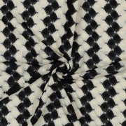 KNITTED CROCHET BLACK WHITE (thumbnail) #3