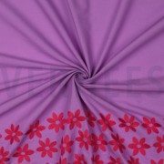 COTTON EMBROIDERY 1-SIDE BORDER PURPLE / RED (thumbnail) #3