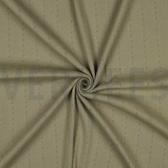 FEINSTRICKJERSEY AJOUR SALBEI #7