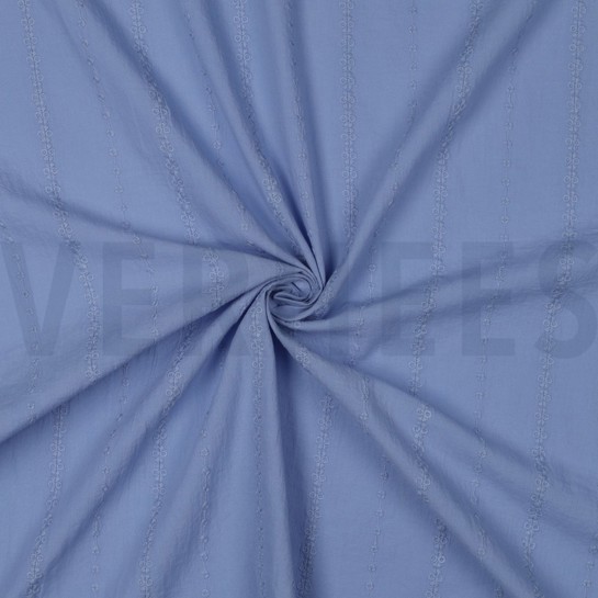 COTTON VOILE EMBROIDERY STRIPES LAVENDER #7