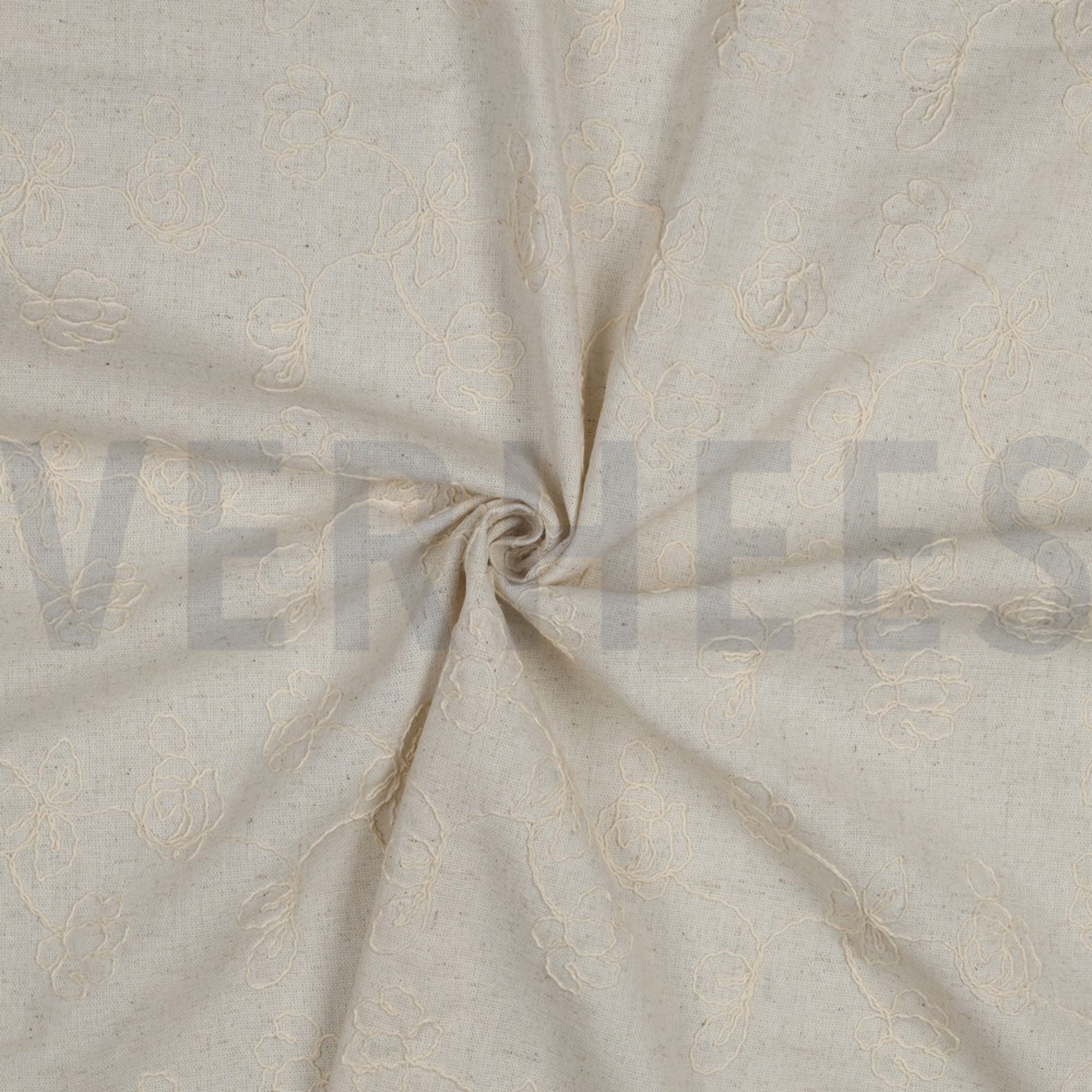 LINEN VISCOSE EMBROIDERY FLOWERS NATURAL (high resolution) #3