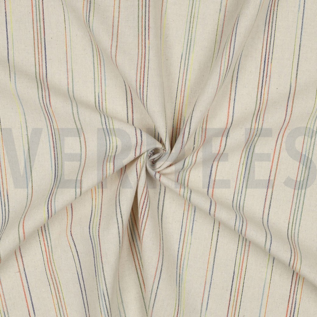 LINEN VISCOSE STRIPES MULTICOLOUR #3