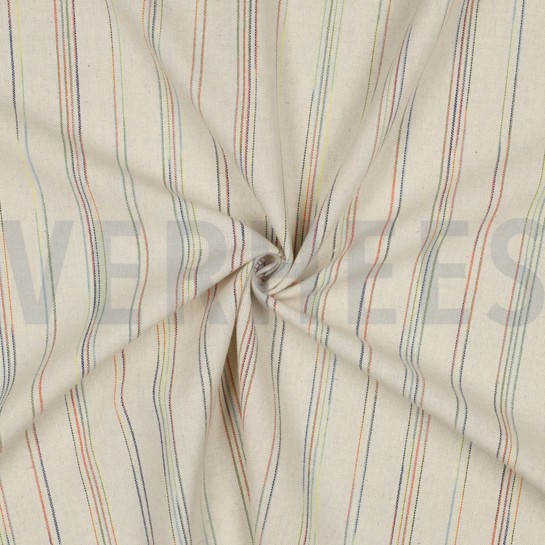 LINEN VISCOSE STRIPES MULTICOLOUR #7