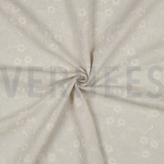 LINEN EMBROIDERY FLOWERS NATURAL (thumbnail) #3