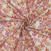 LINEN VISCOSE  DIGITAL FLOWERS ECRU (thumbnail) #3