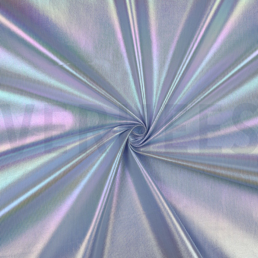 COTTON STRIPES RAINBOW FOIL LIGHT BLUE #3