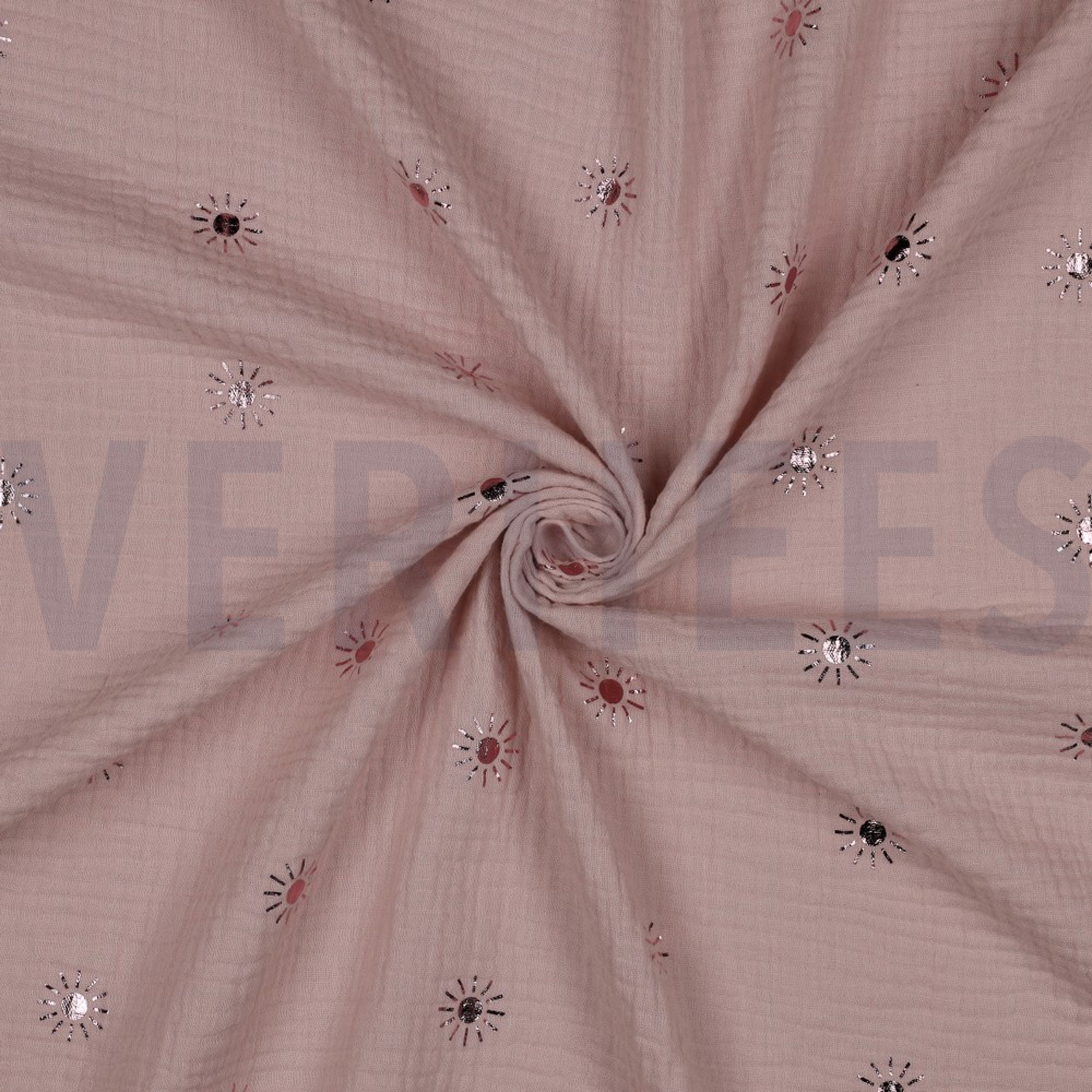 DOUBLE GAUZE FOIL SUNNY SOFT ROSE (high resolution) #3