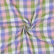 DOUBLE GAUZE DOUBLE SIDED CHECKS LIGHT PINK / LAVENDER (thumbnail) #3