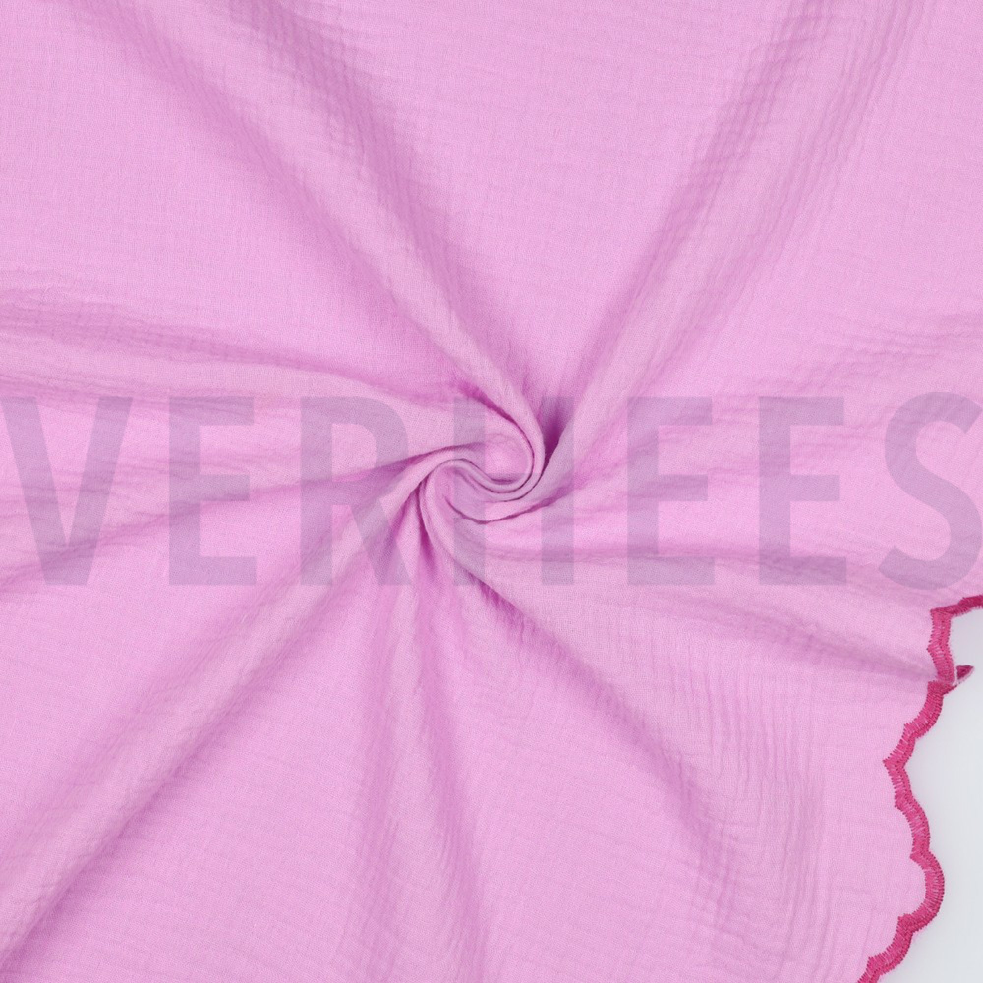 DOUBLE GAUZE 2-SIDE SCALLOP LIGHT PINK (high resolution) #3