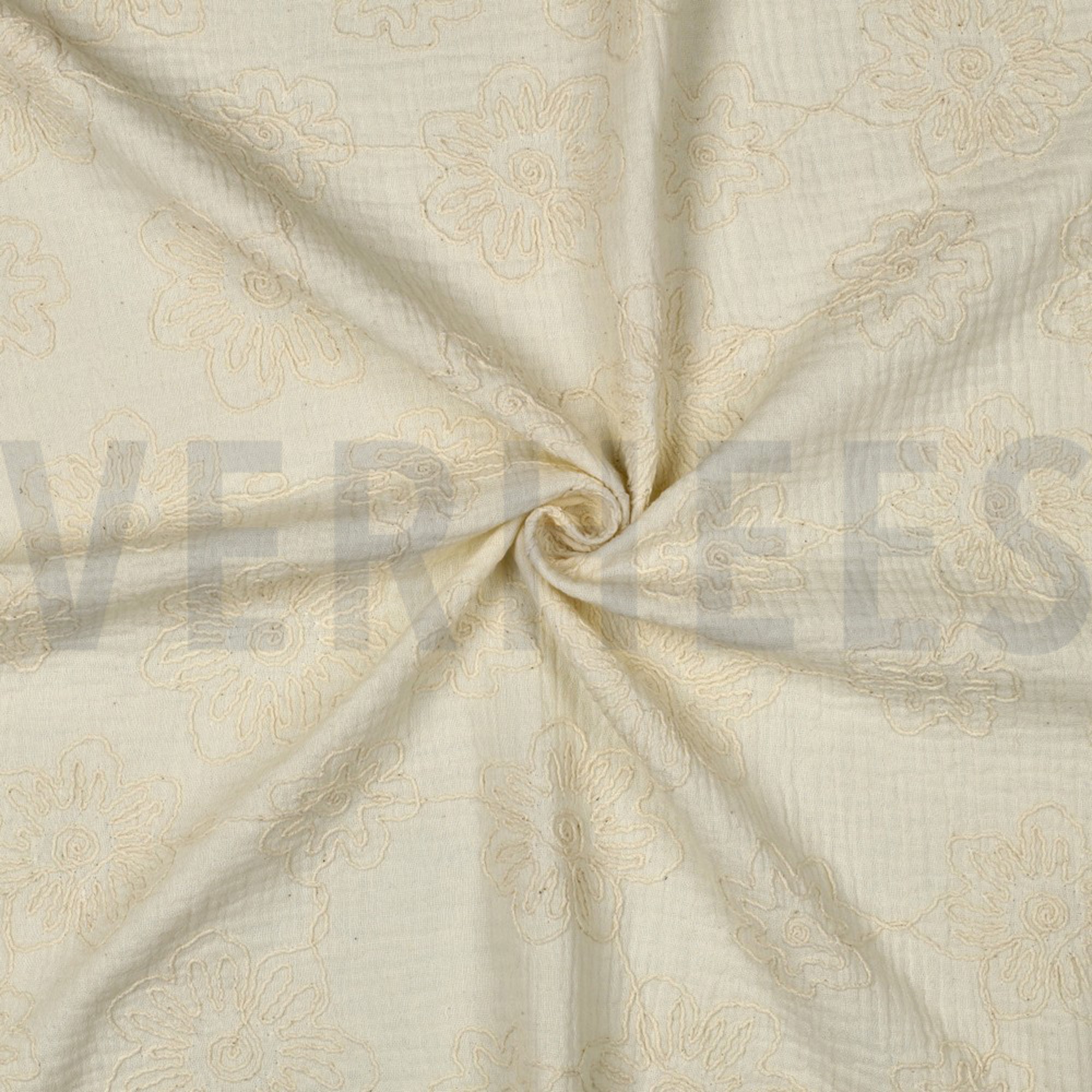 DOUBLE GAUZE EMBROIDERY FLOWERS NATURAL WASHED (high resolution) #3