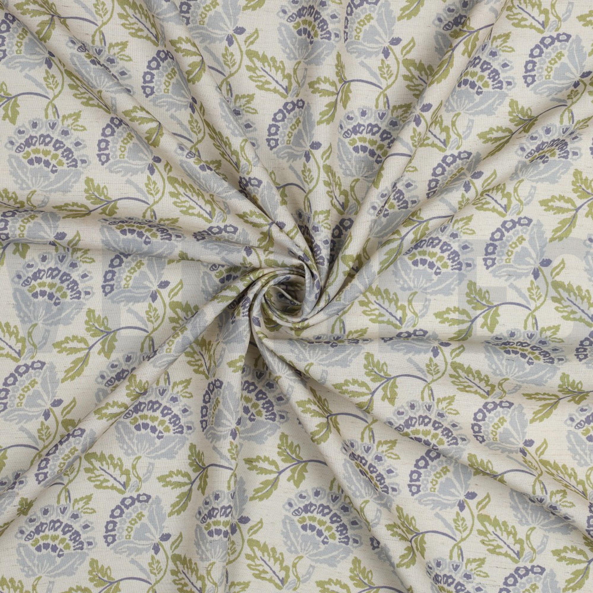 LINEN VISCOSE DIGITAL FLOWERS ECRU (high resolution) #3