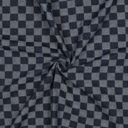 DENIM JACQUARD CHECKS JEANS (thumbnail) #3
