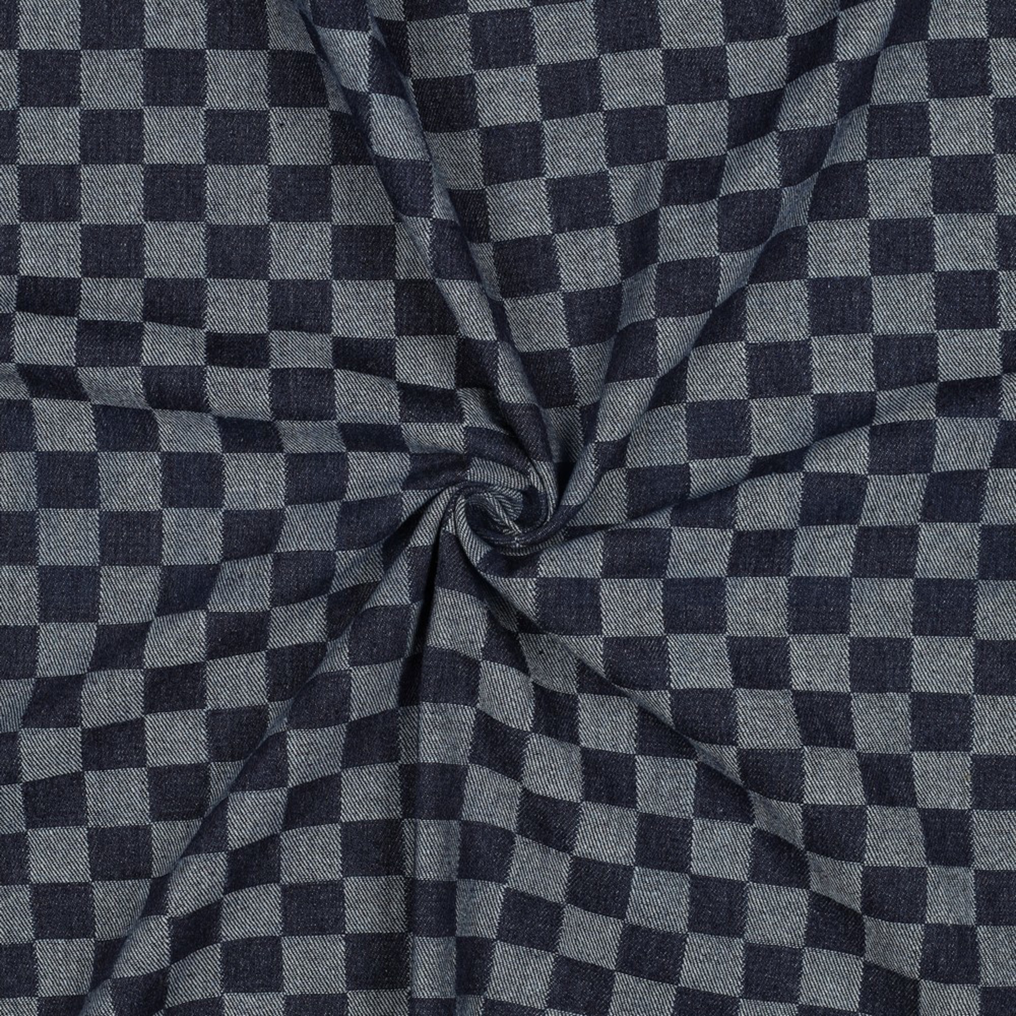 DENIM JACQUARD CHECKS JEANS (high resolution) #3