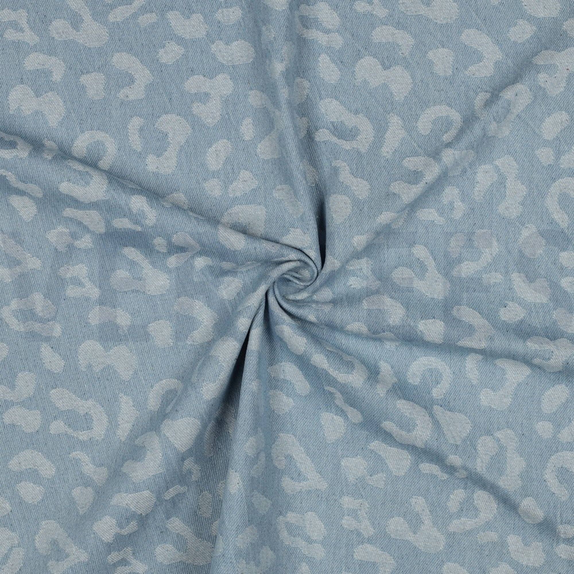 DENIM JACQUARD ANIMAL SKIN LIGHT BLUE (high resolution) #3