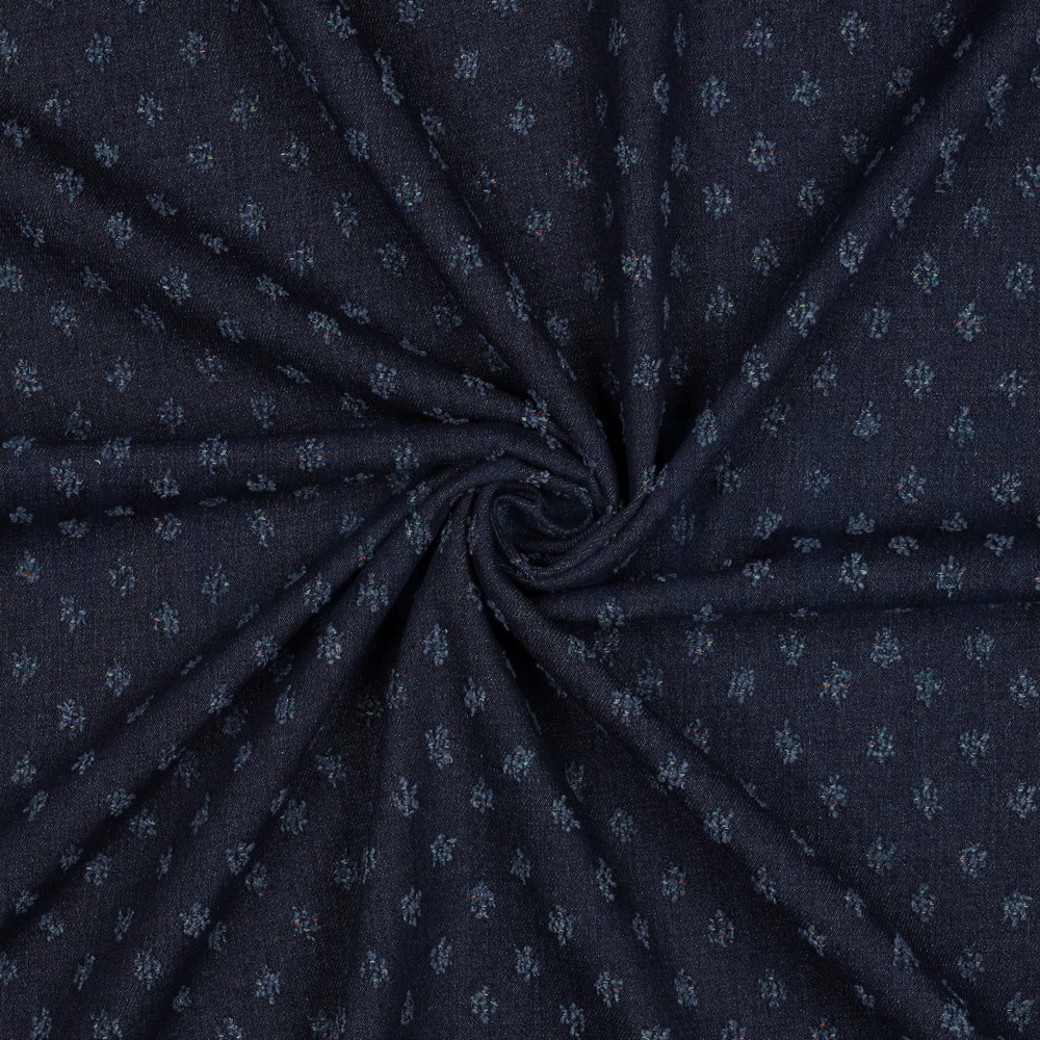 DENIM JACQUARD DOTS JEANS #3