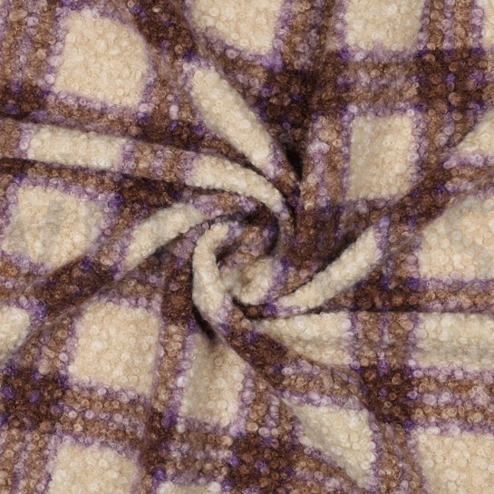 BOUCLÉ CHECKS GRAPE #7