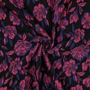 JACQUARD FLOWERS BLACK / FUCHSIA (thumbnail) #3