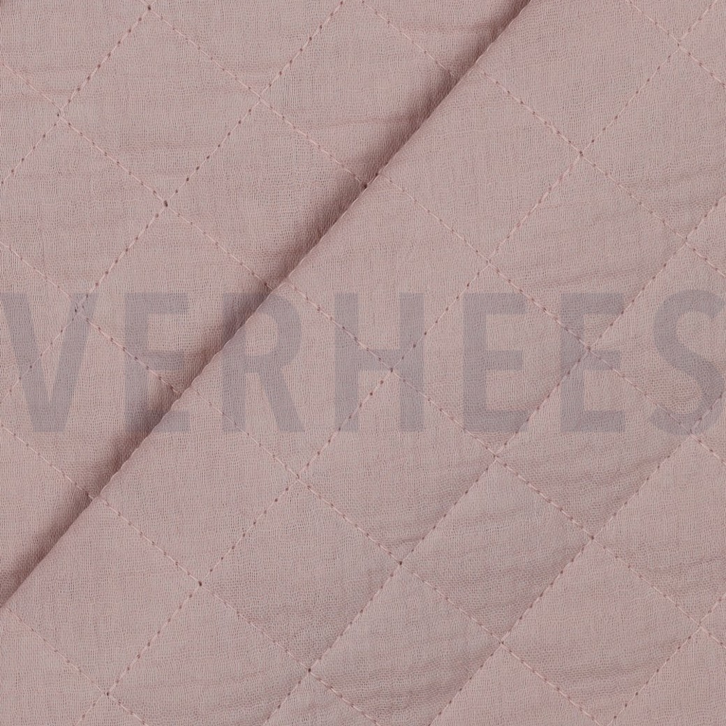 DOUBLE GAUZE QUILT SOFT ROSE #3