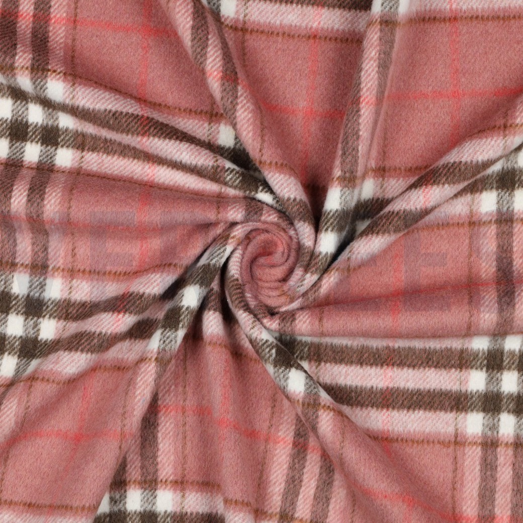 BRUSHED YARN DYED CHECKS BLUSH #3