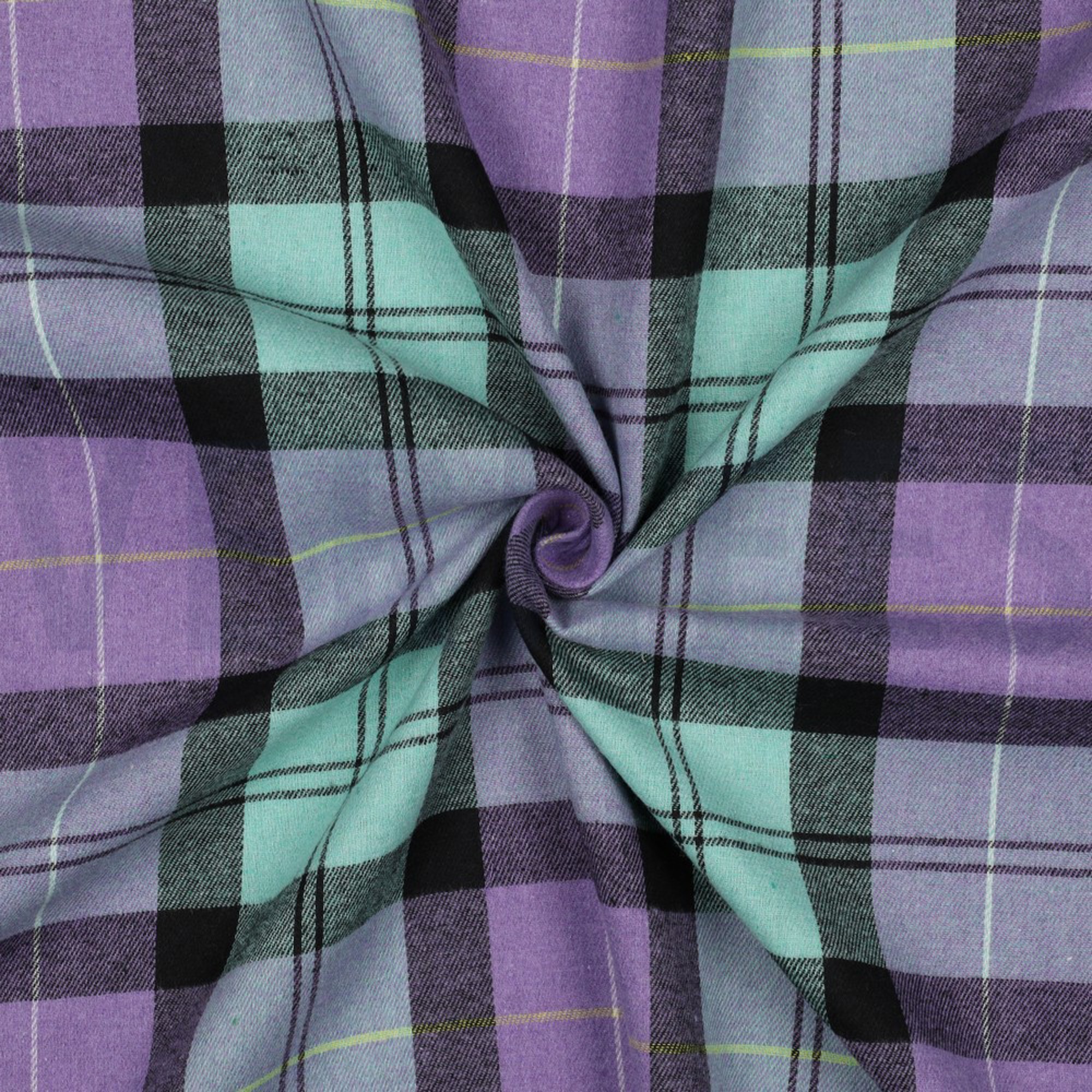 BRUSHED YARN DYED CHECKS PURPLE (high resolution) #3