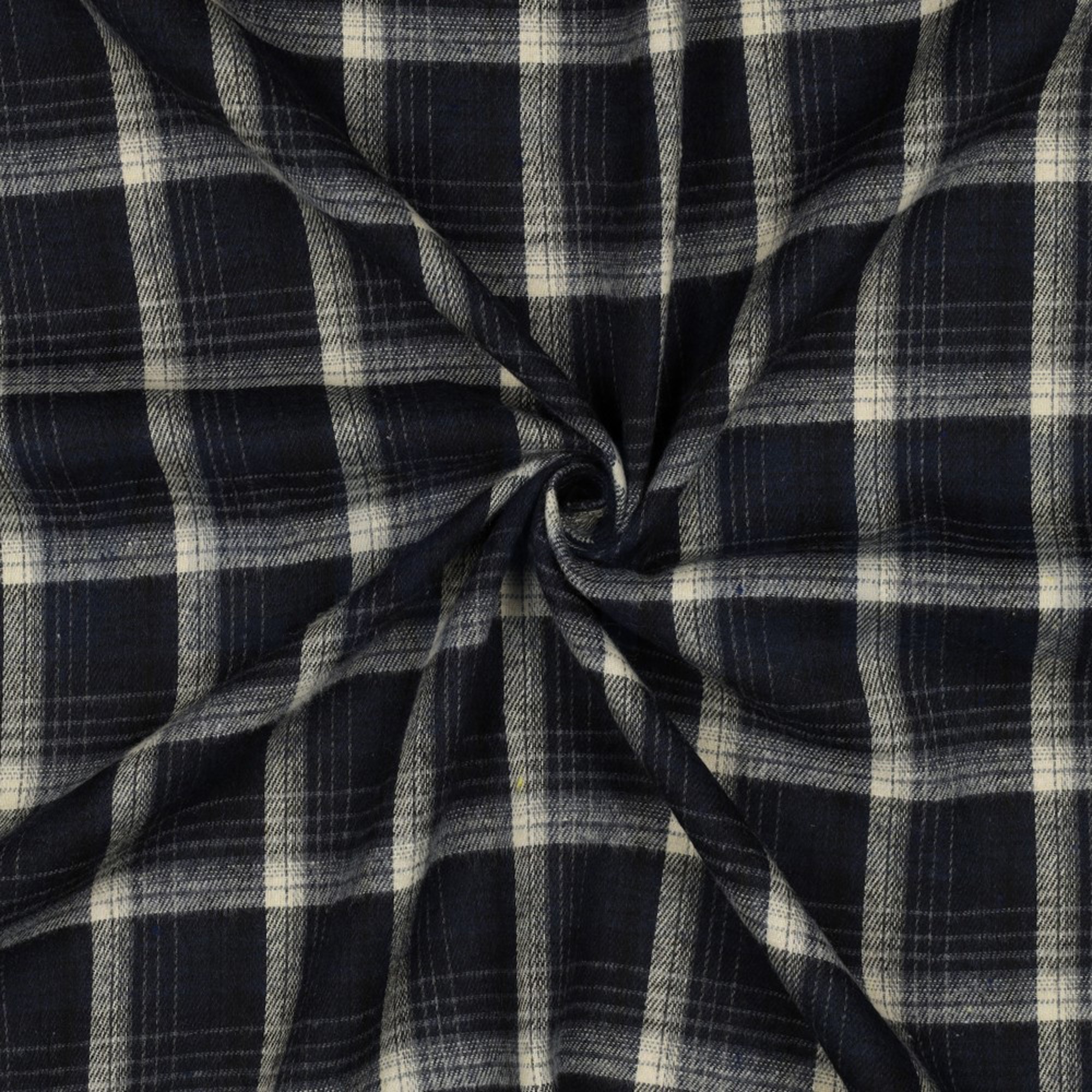 BRUSHED YARN DYED CHECKS NAVY (high resolution) #3