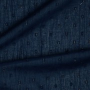 COTTON CRINKLE DOBBY LUREX GOLD NAVY (thumbnail) #3